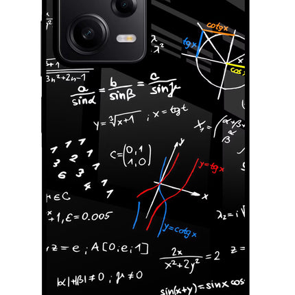 Mathematics Formula Poco X5 5G Glass Case Back Cover by Casekaro