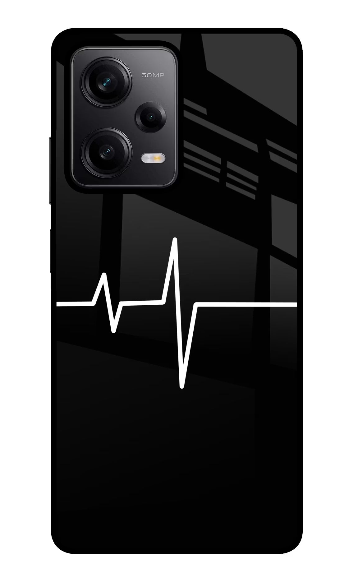 Heart Beats Poco X5 5G Glass Case Back Cover by Casekaro