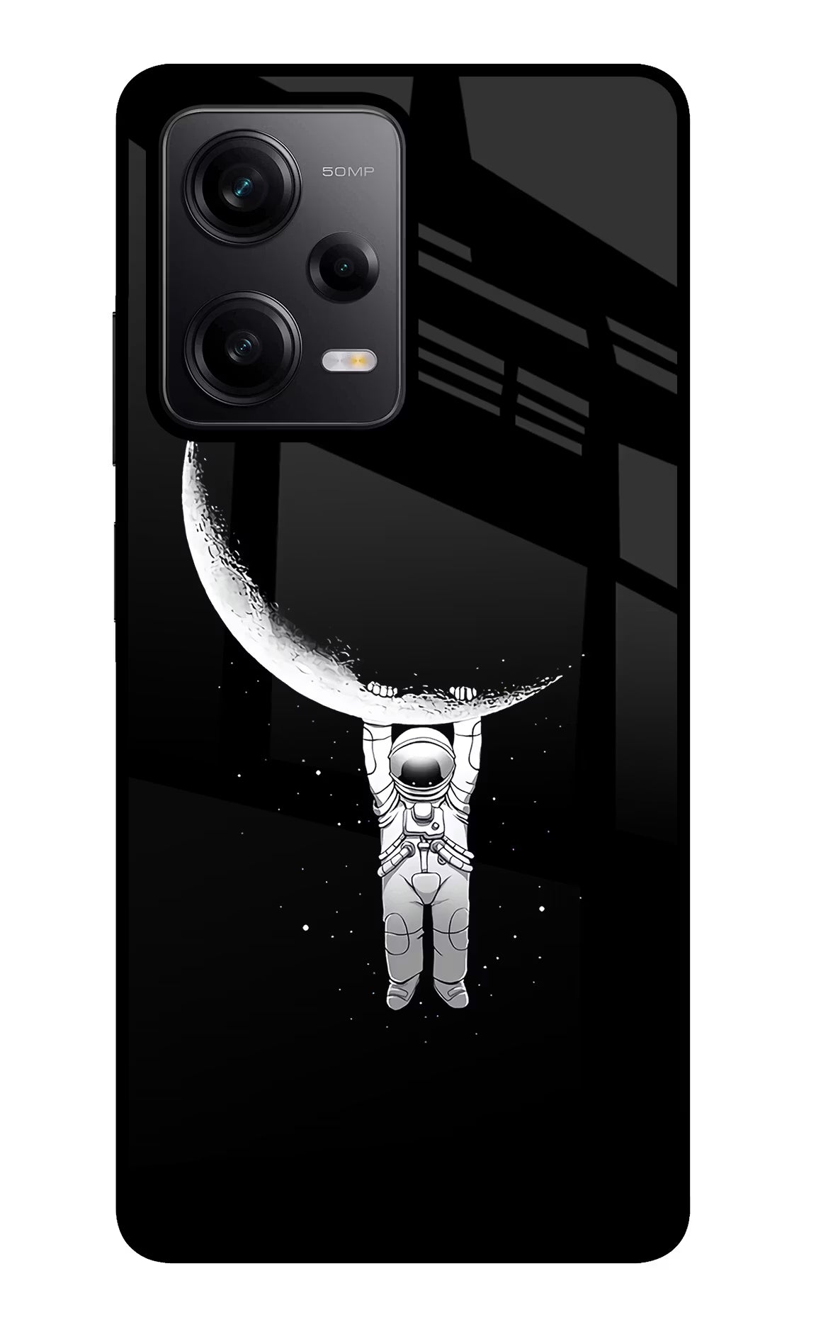 Moon Space Poco X5 5G Glass Case Back Cover by Casekaro