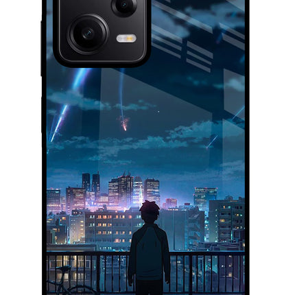 Anime Poco X5 5G Glass Case Back Cover by Casekaro