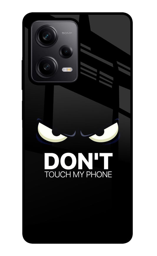 Don'T Touch My Phone Poco X5 5G Glass Case