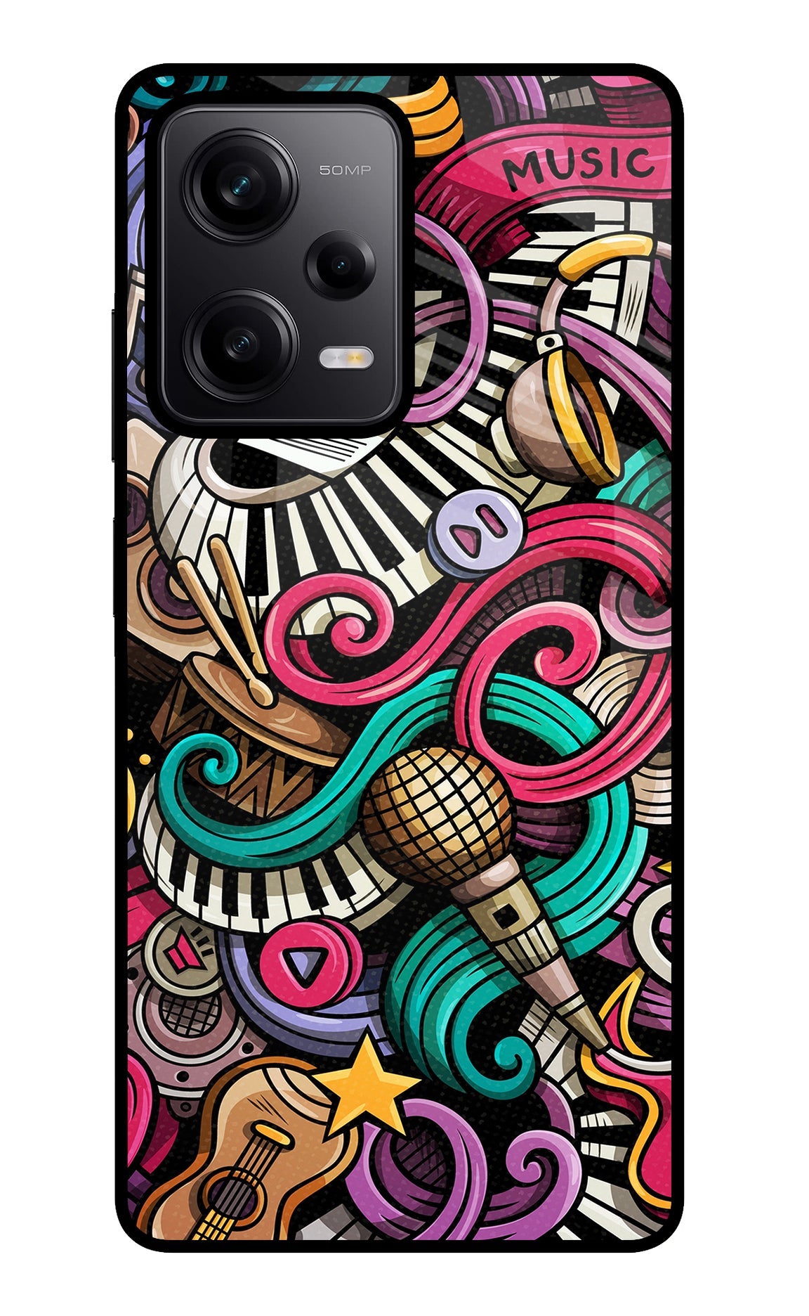 Music Abstract Poco X5 5G Back Cover