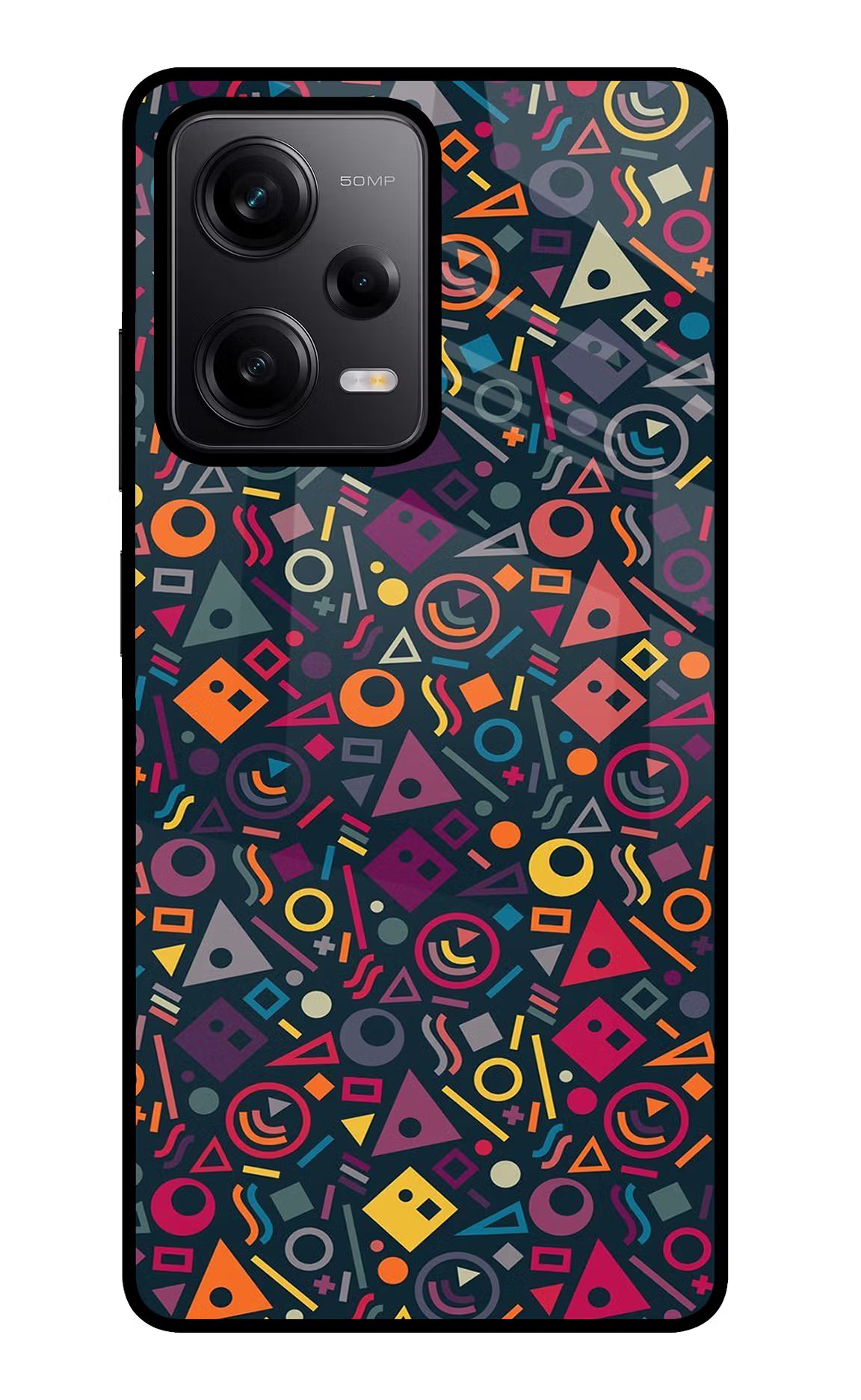 Geometric Abstract Poco X5 5G Glass Case