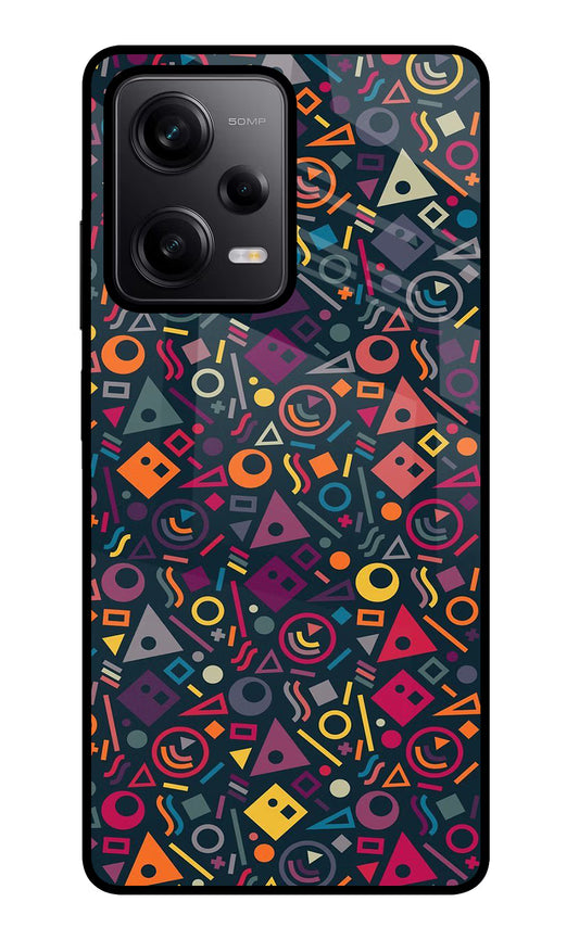 Geometric Abstract Poco X5 5G Glass Case