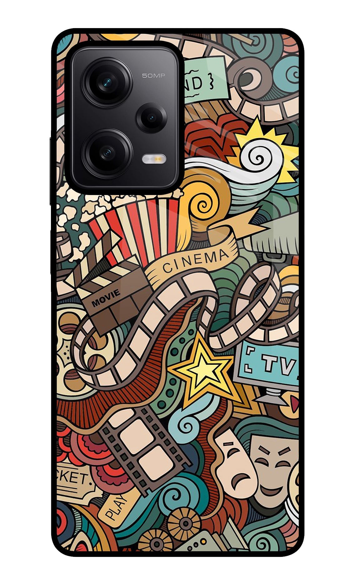 Cinema Abstract Poco X5 5G Back Cover