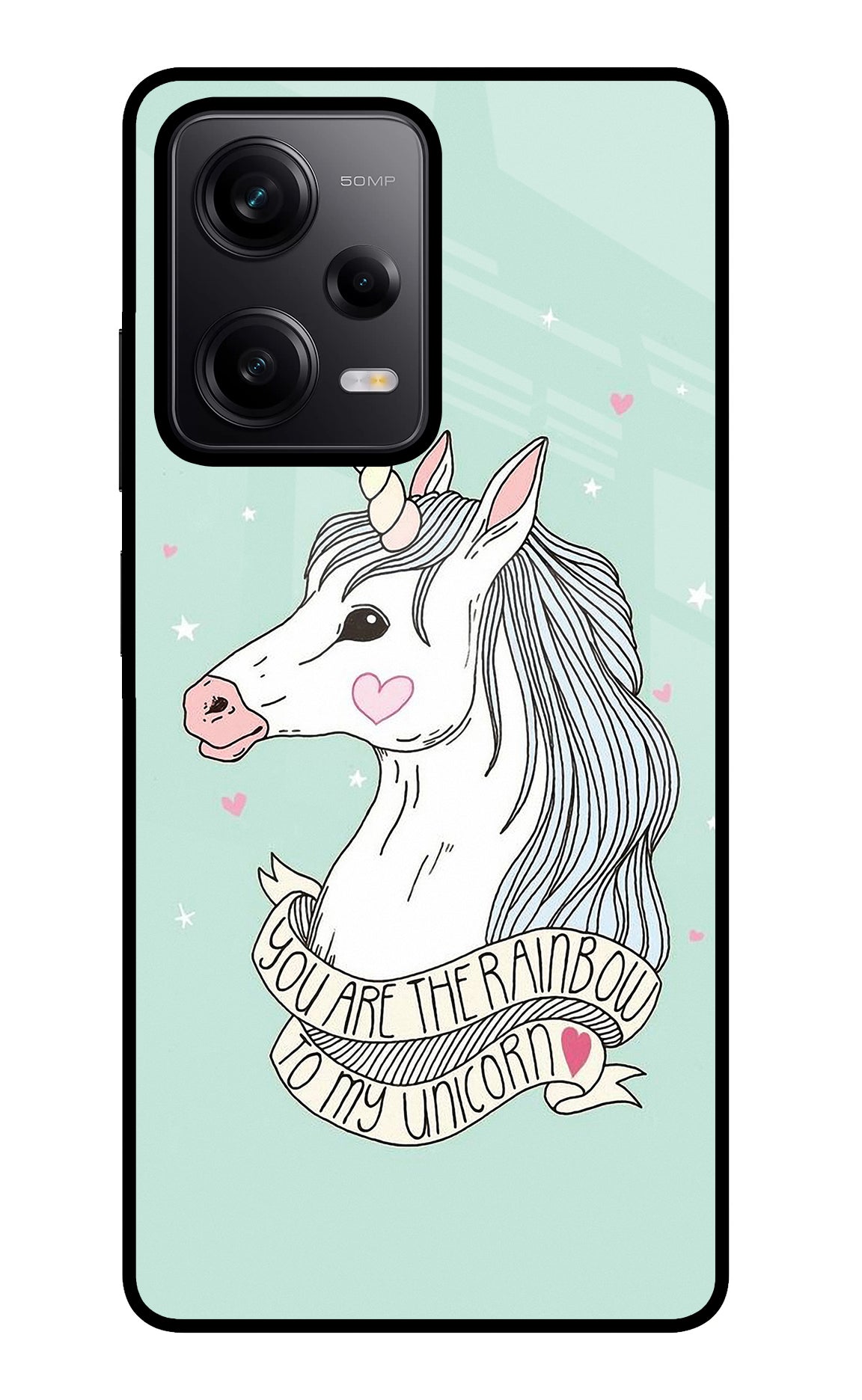 Unicorn Wallpaper Poco X5 5G Glass Case