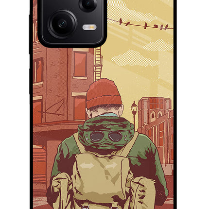 Adventurous Poco X5 5G Glass Case Back Cover by Casekaro