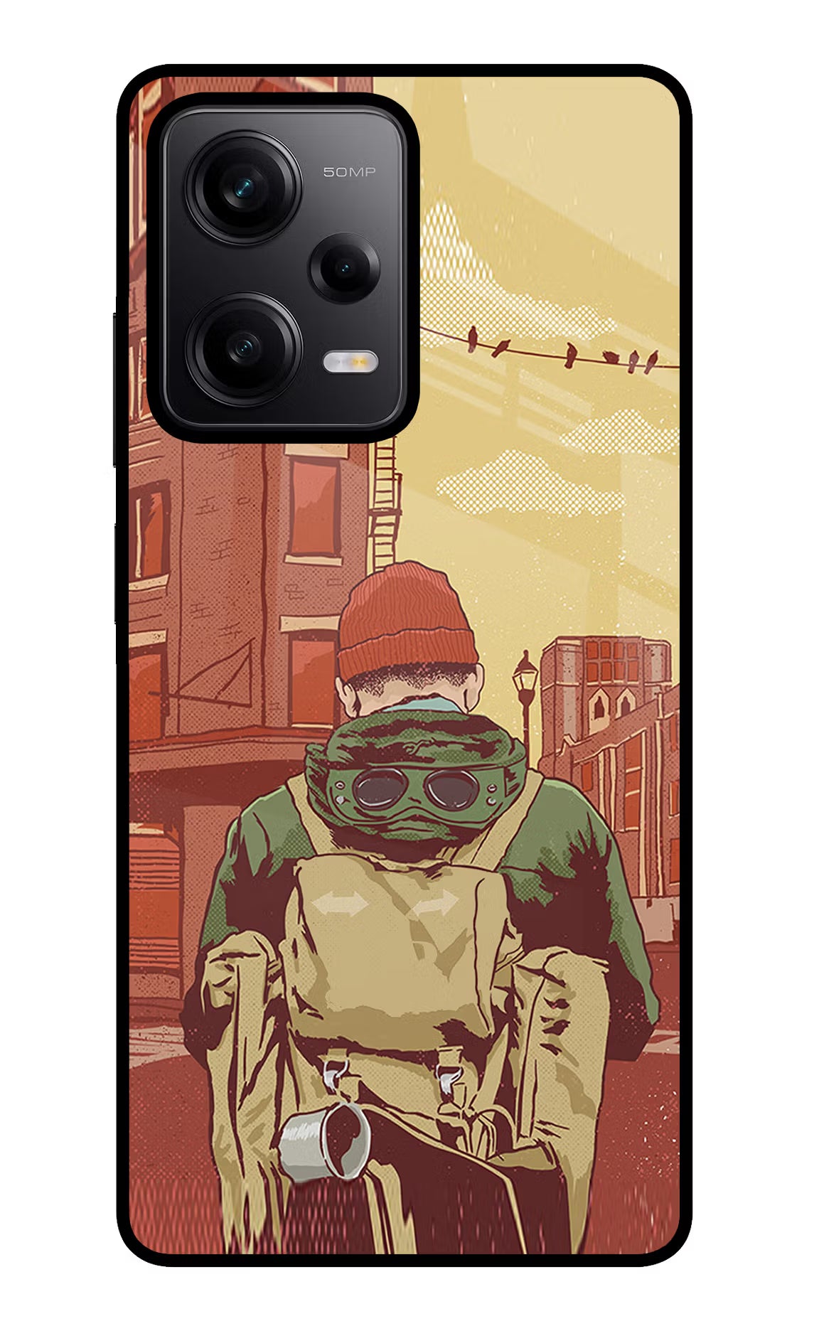 Adventurous Poco X5 5G Glass Case Back Cover by Casekaro