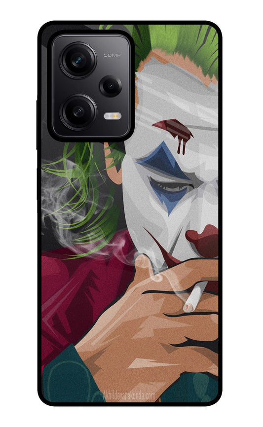 Joker Smoking Poco X5 5G Glass Case