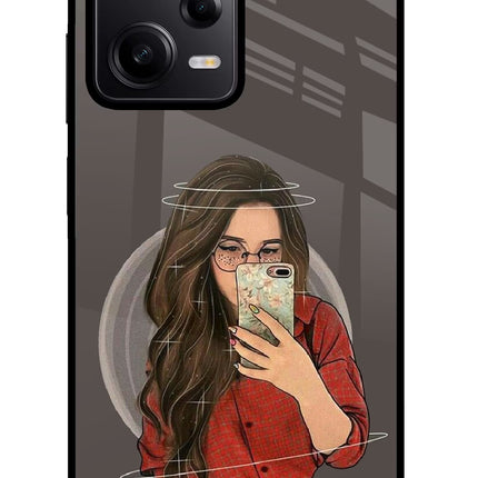 Selfie Queen Poco X5 5G Glass Case Back Cover by Casekaro