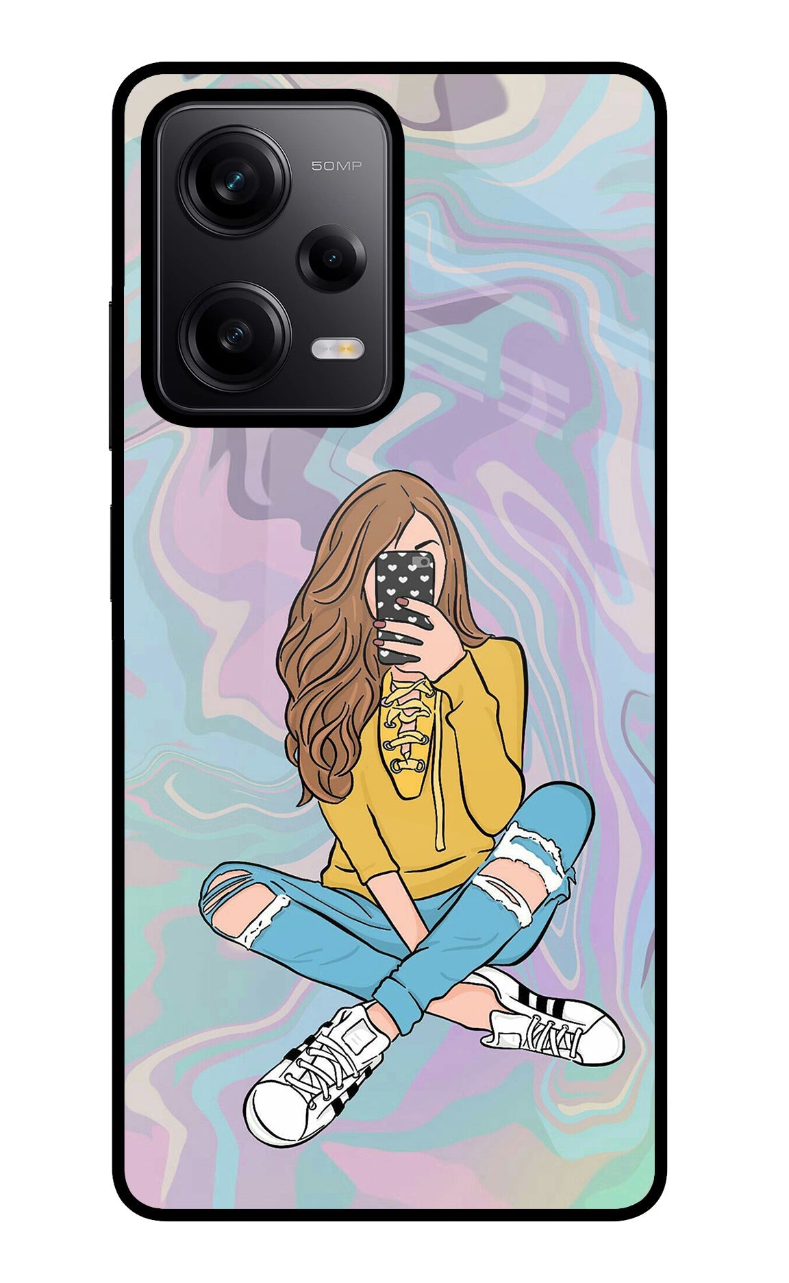 Selfie Girl Poco X5 5G Glass Case