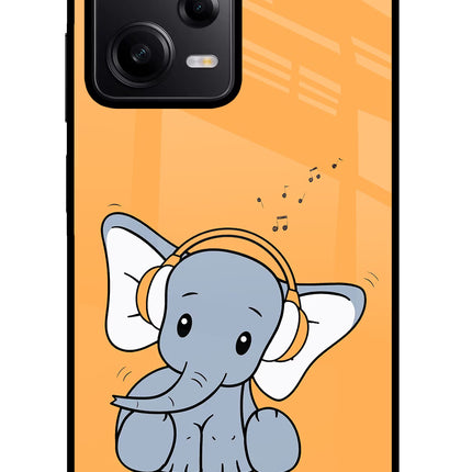 High On Music Poco X5 5G Glass Case Back Cover by Casekaro