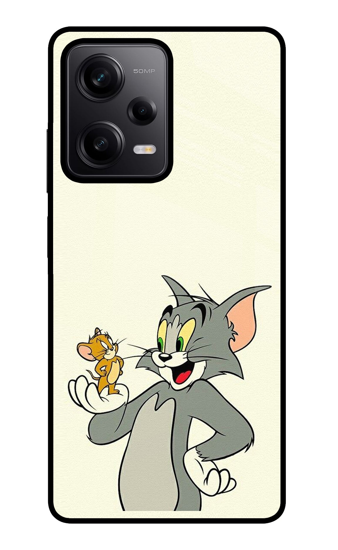 Tom & Jerry Poco X5 5G Glass Case