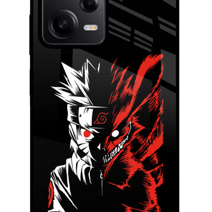 Naruto Two Face Poco X5 5G Glass Case Back Cover by Casekaro