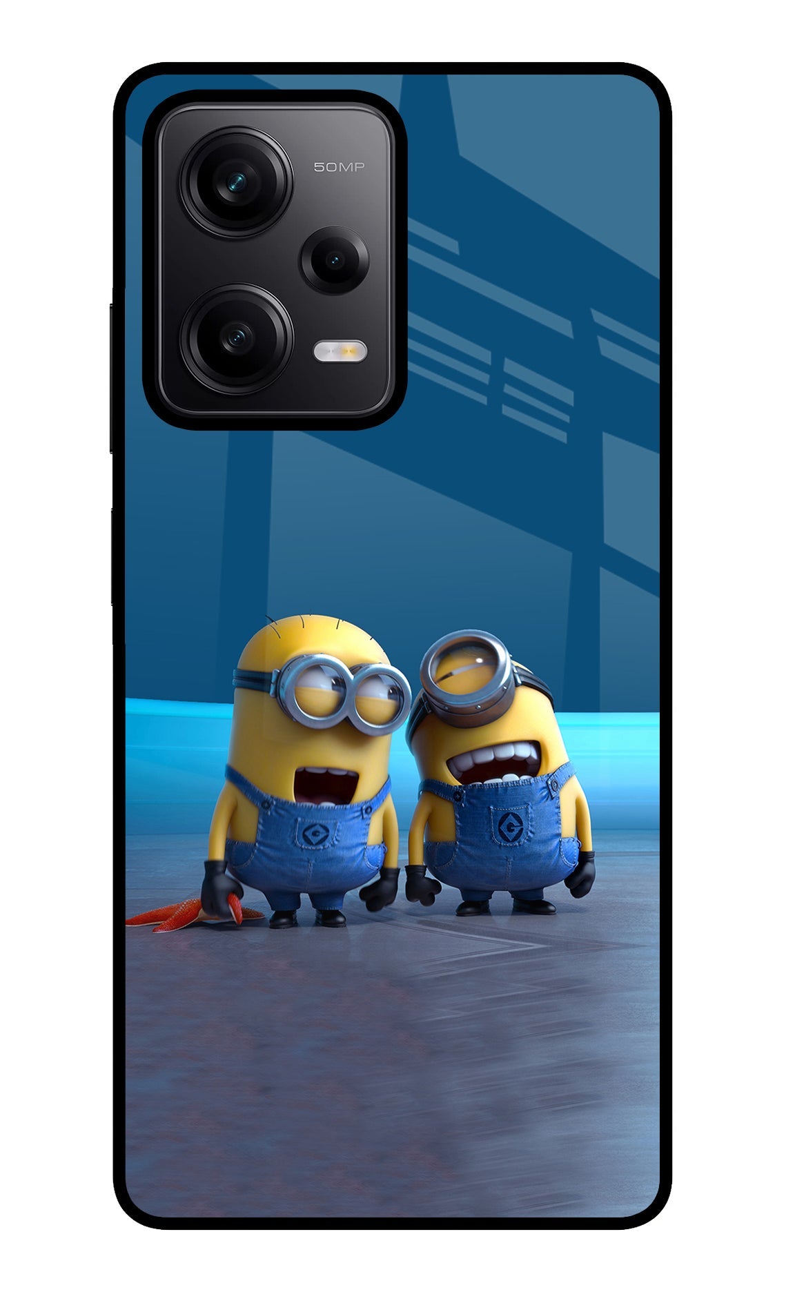 Minion Laughing Poco X5 5G Glass Case