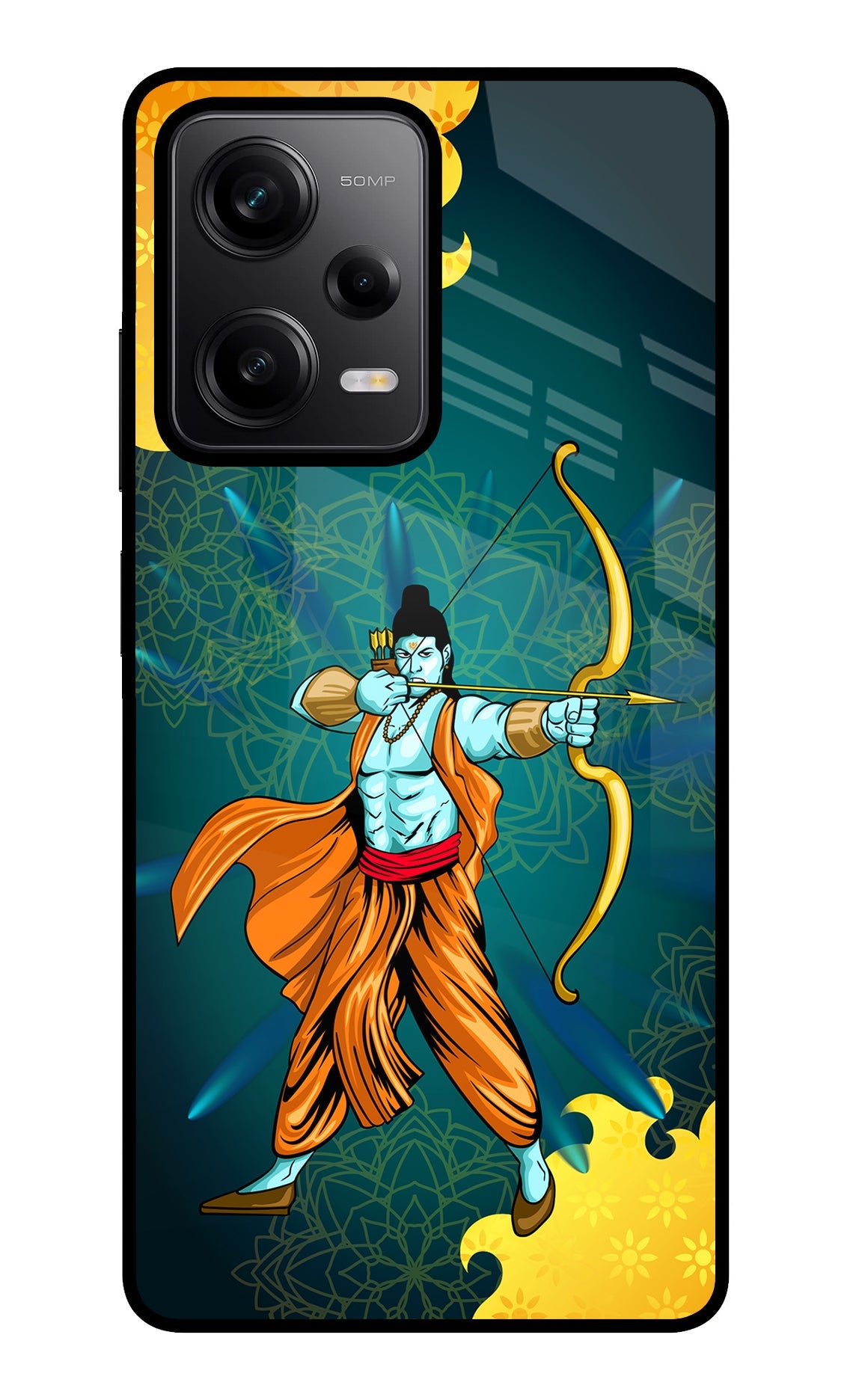 Lord Ram - 6 Poco X5 5G Glass Case