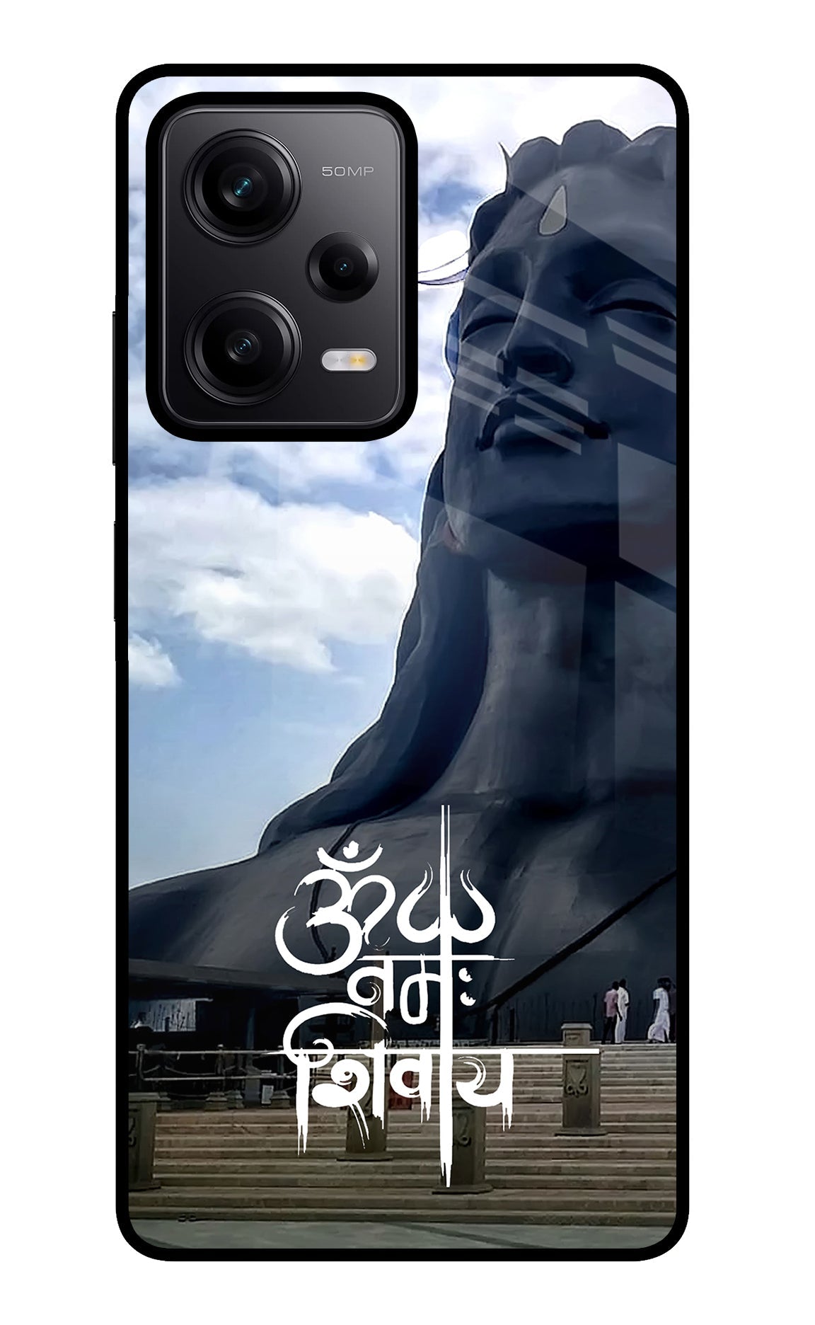 Om Namah Shivay Poco X5 5G Glass Case