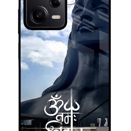Om Namah Shivay Poco X5 5G Glass Case Back Cover by Casekaro