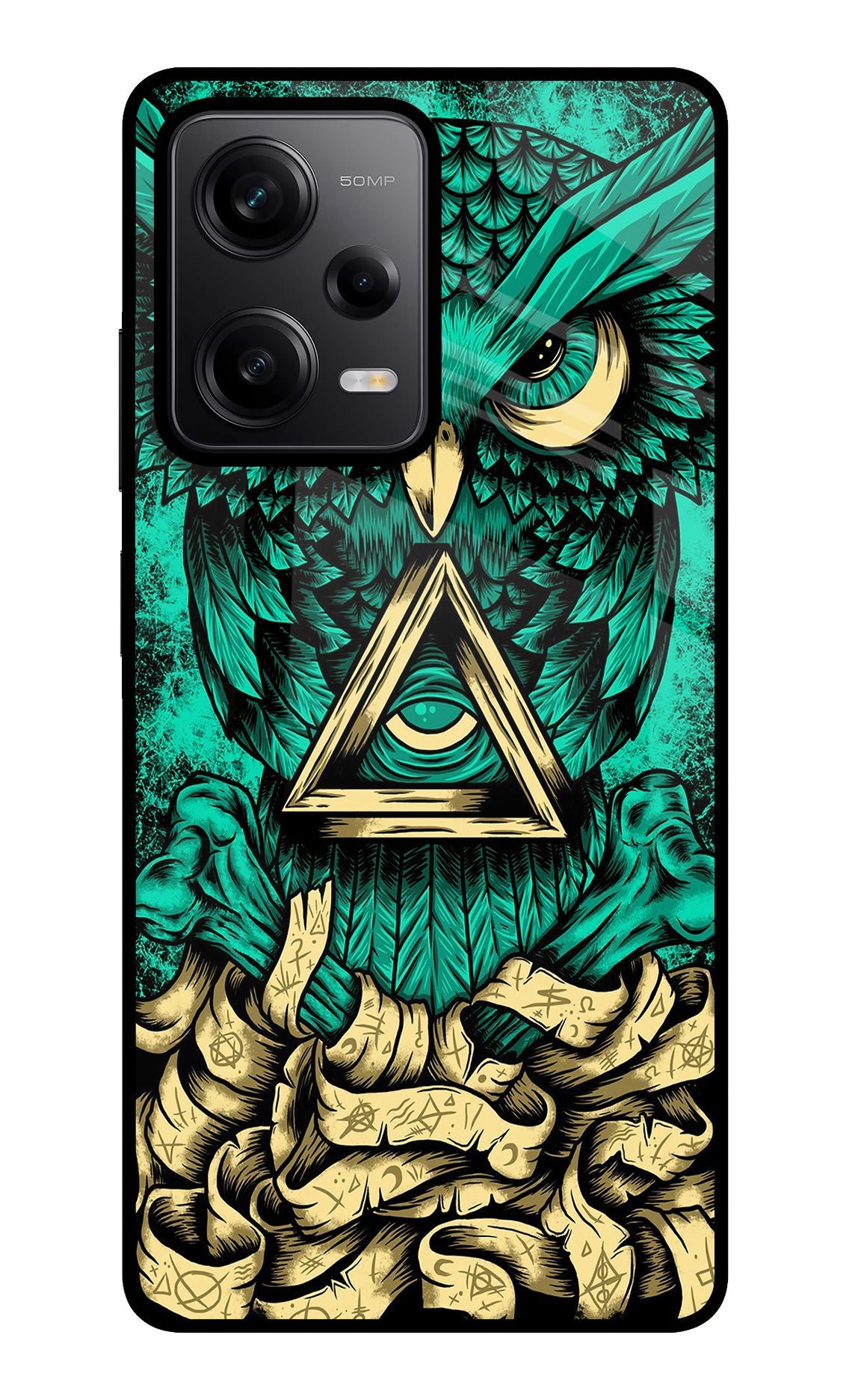 Green Owl Poco X5 5G Back Cover