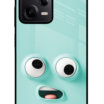 Funny Cartoon Poco X5 5G Glass Case Back Cover by Casekaro