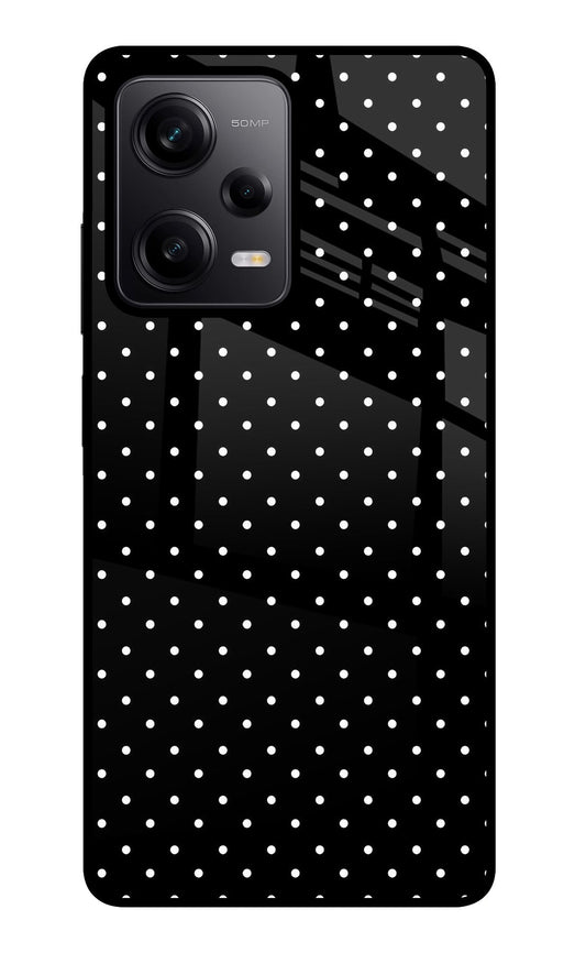 White Dots Poco X5 5G Glass Case