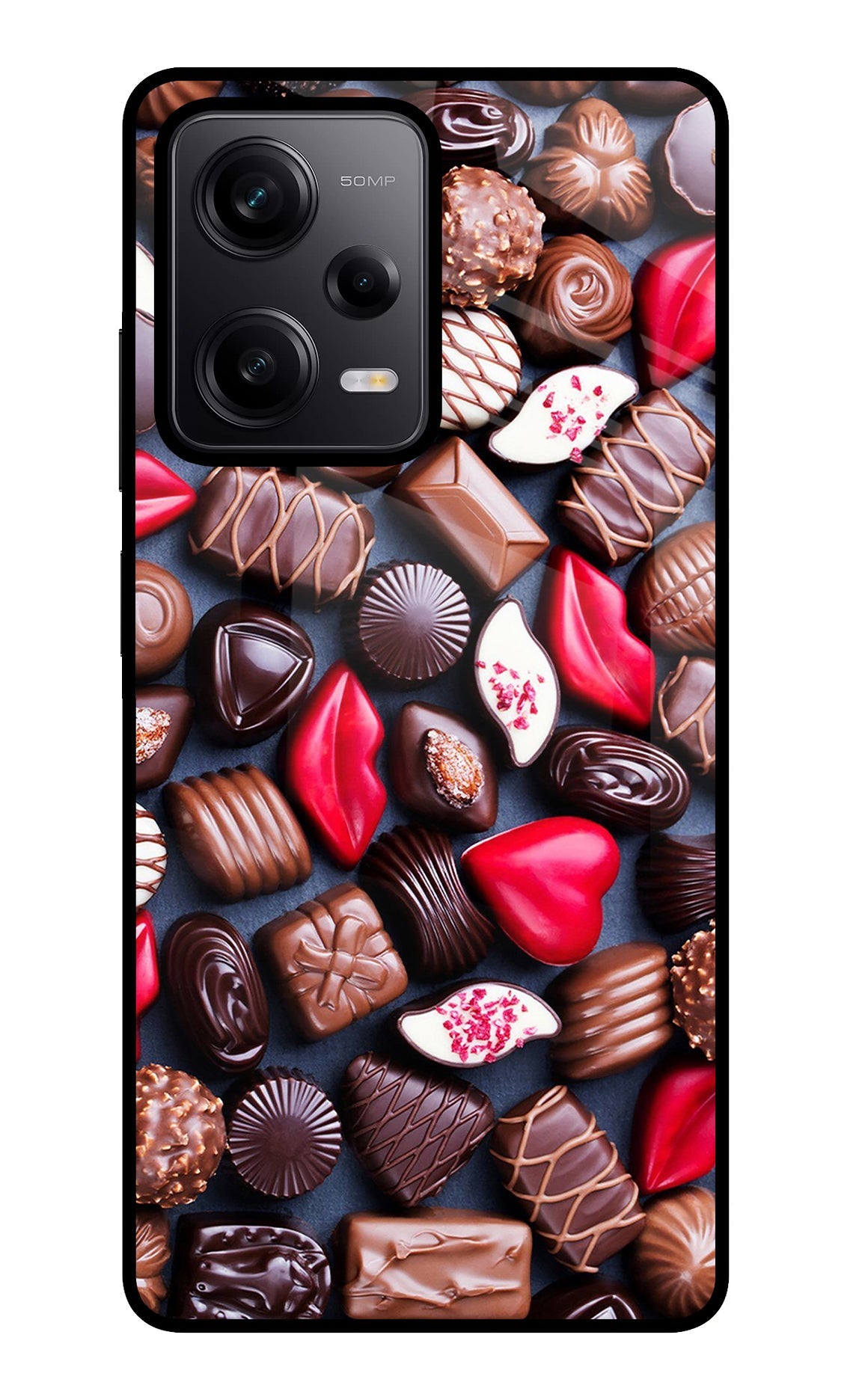 Chocolates Poco X5 5G Glass Case