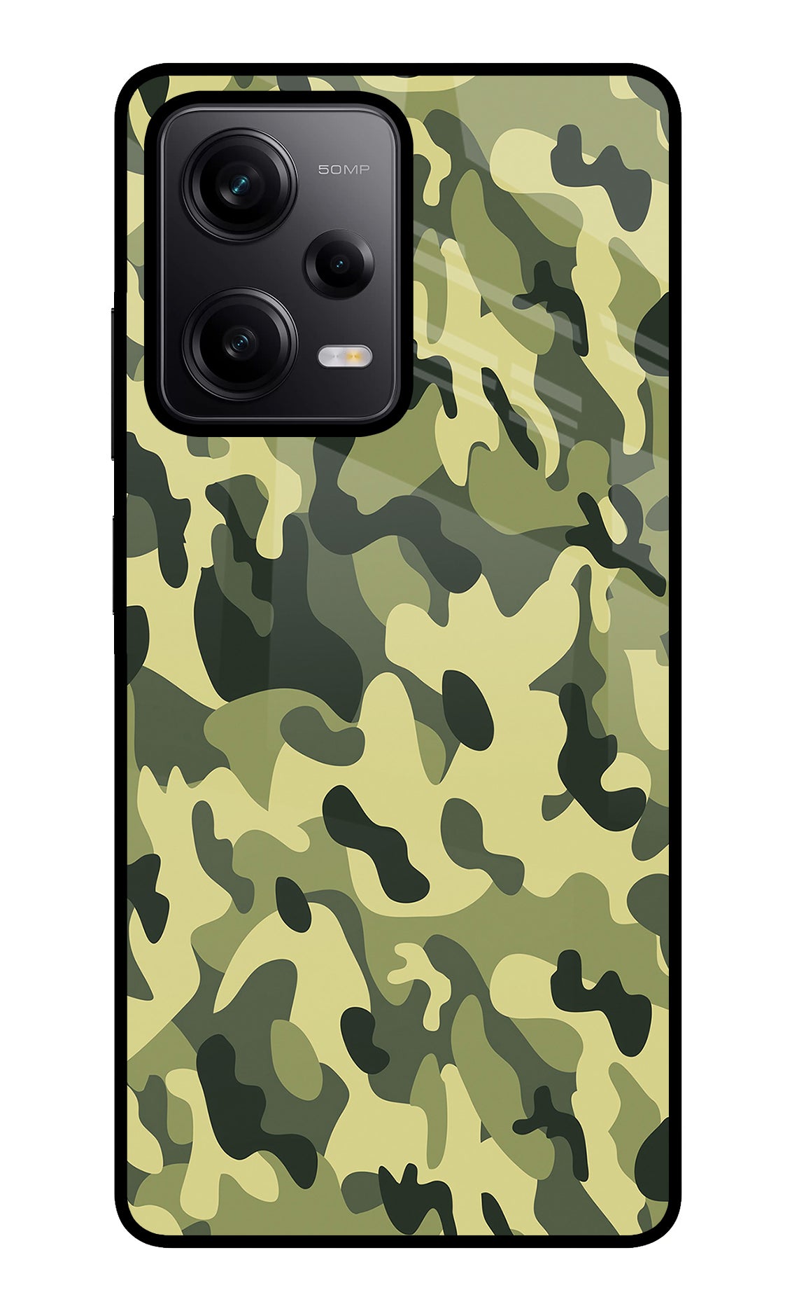 Camouflage Poco X5 5G Glass Case