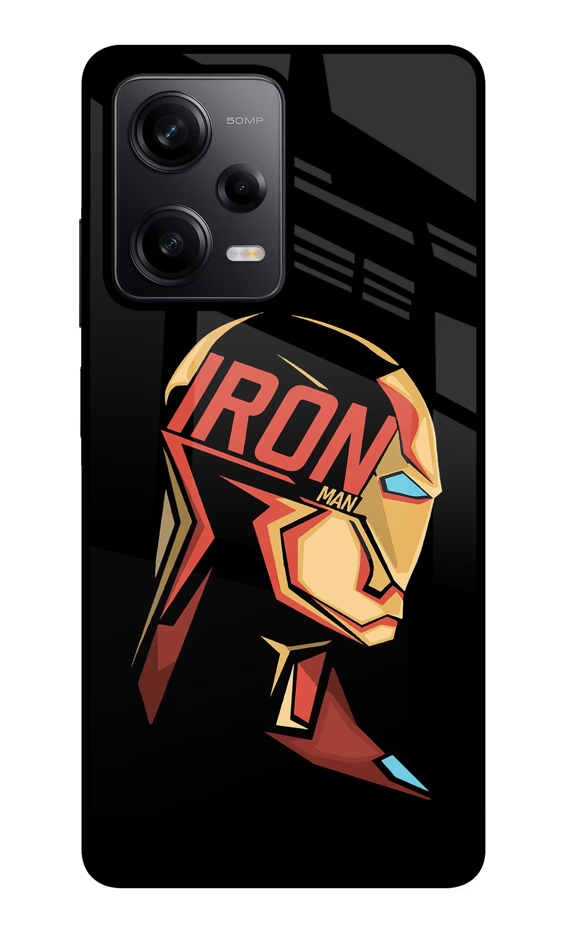 IronMan Poco X5 5G Glass Case Back Cover by Casekaro