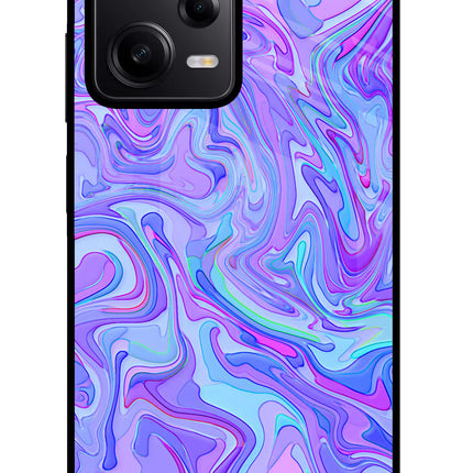 Glitter Poco X5 5G Glass Case Back Cover by Casekaro