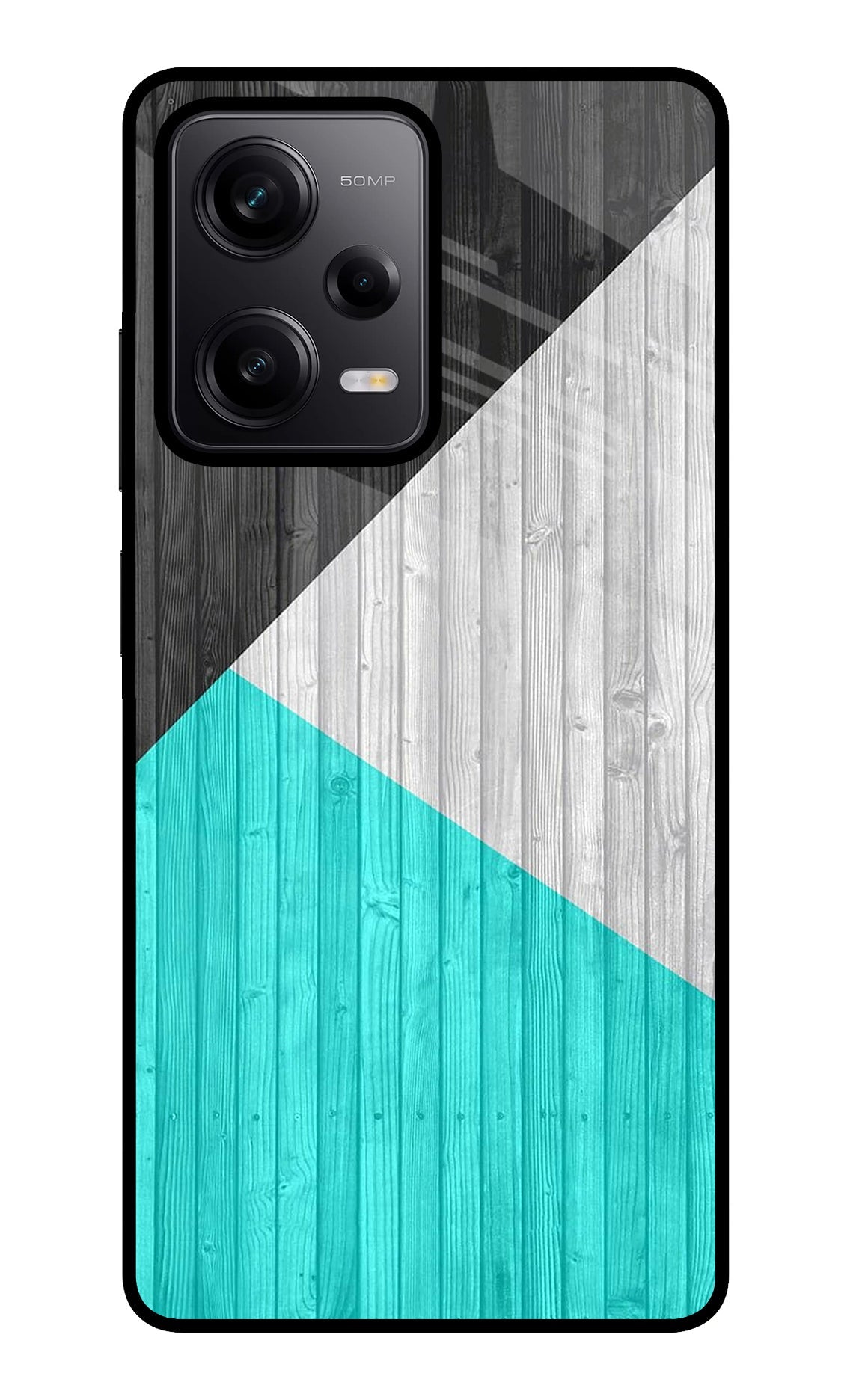 Wooden Abstract Poco X5 5G Back Cover