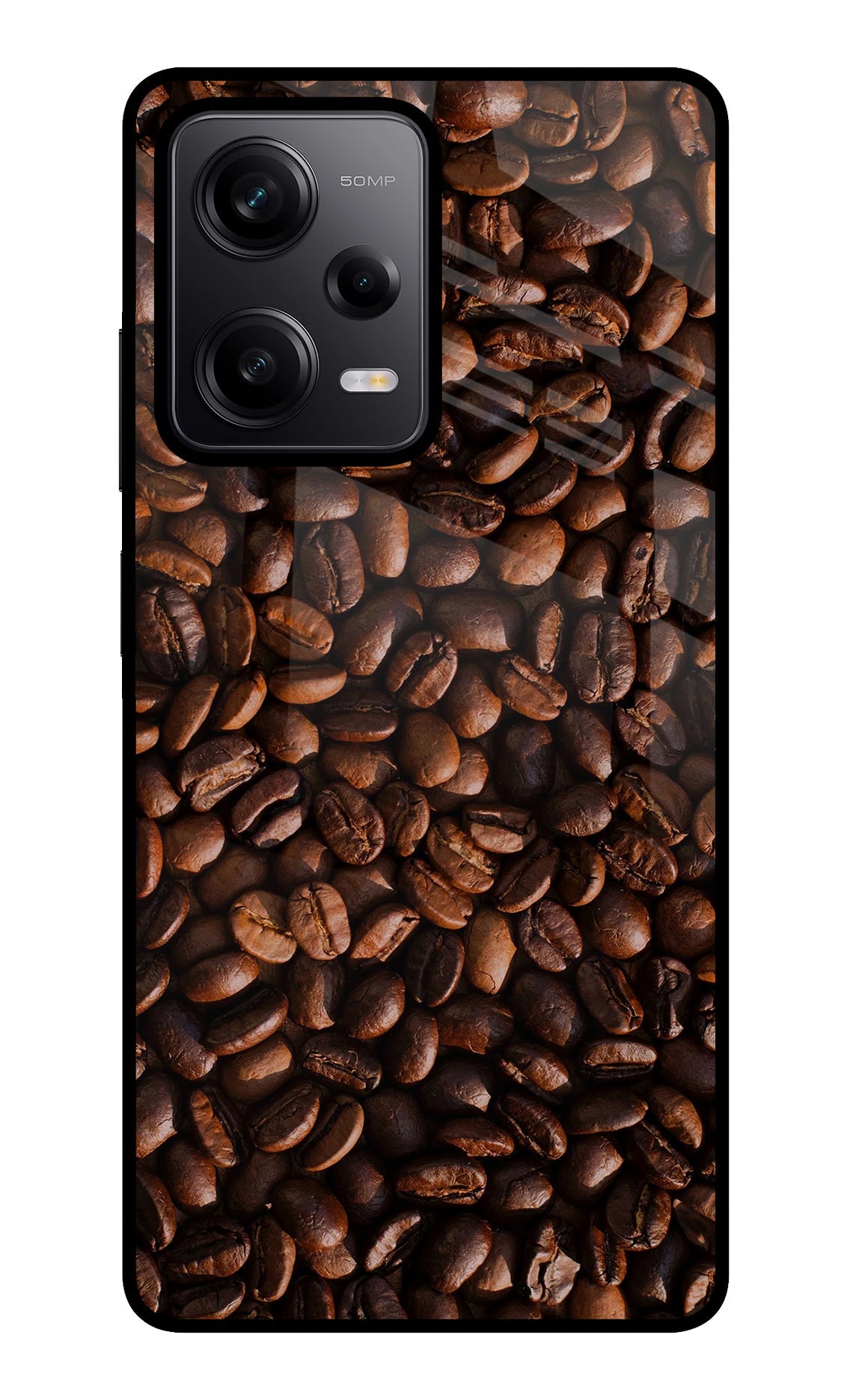 Coffee Beans Poco X5 5G Glass Case