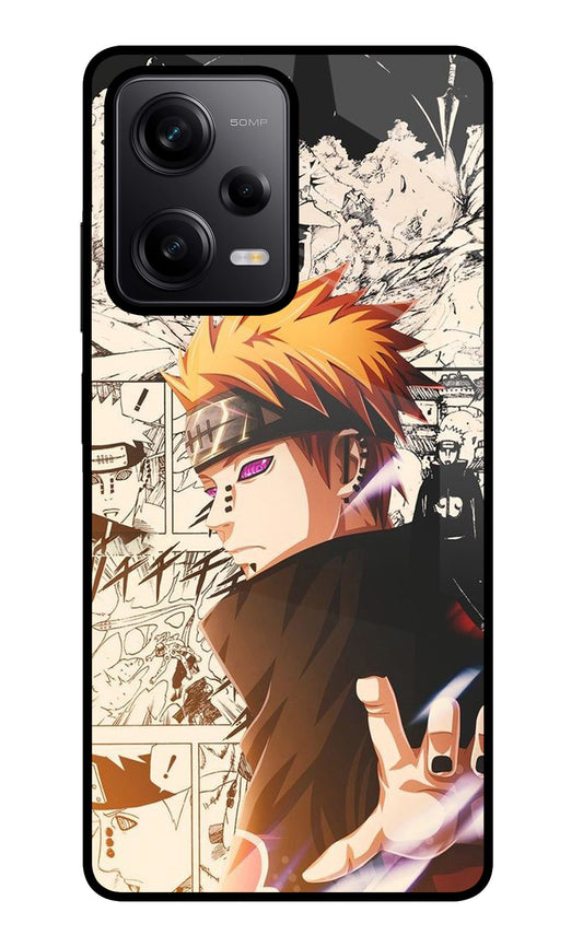 Pain Anime Poco X5 5G Glass Case