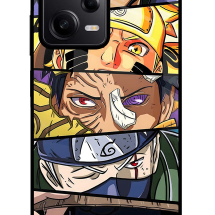 Naruto Character Poco X5 5G Glass Case Back Cover by Casekaro