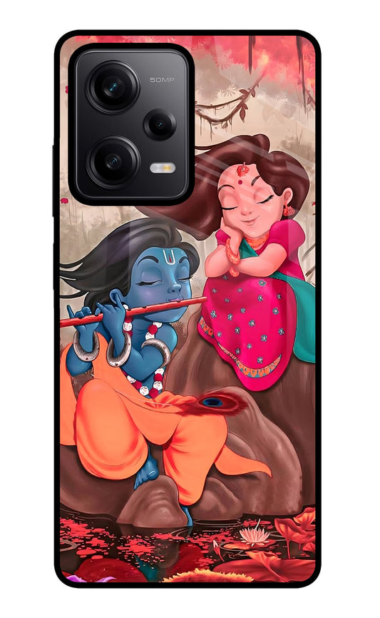 Radhe Krishna Poco X5 5G Glass Case