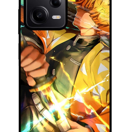 Demon Slayer Poco X5 5G Glass Case