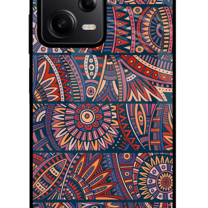 African Culture Design Poco X5 5G Glass Case Back Cover by Casekaro