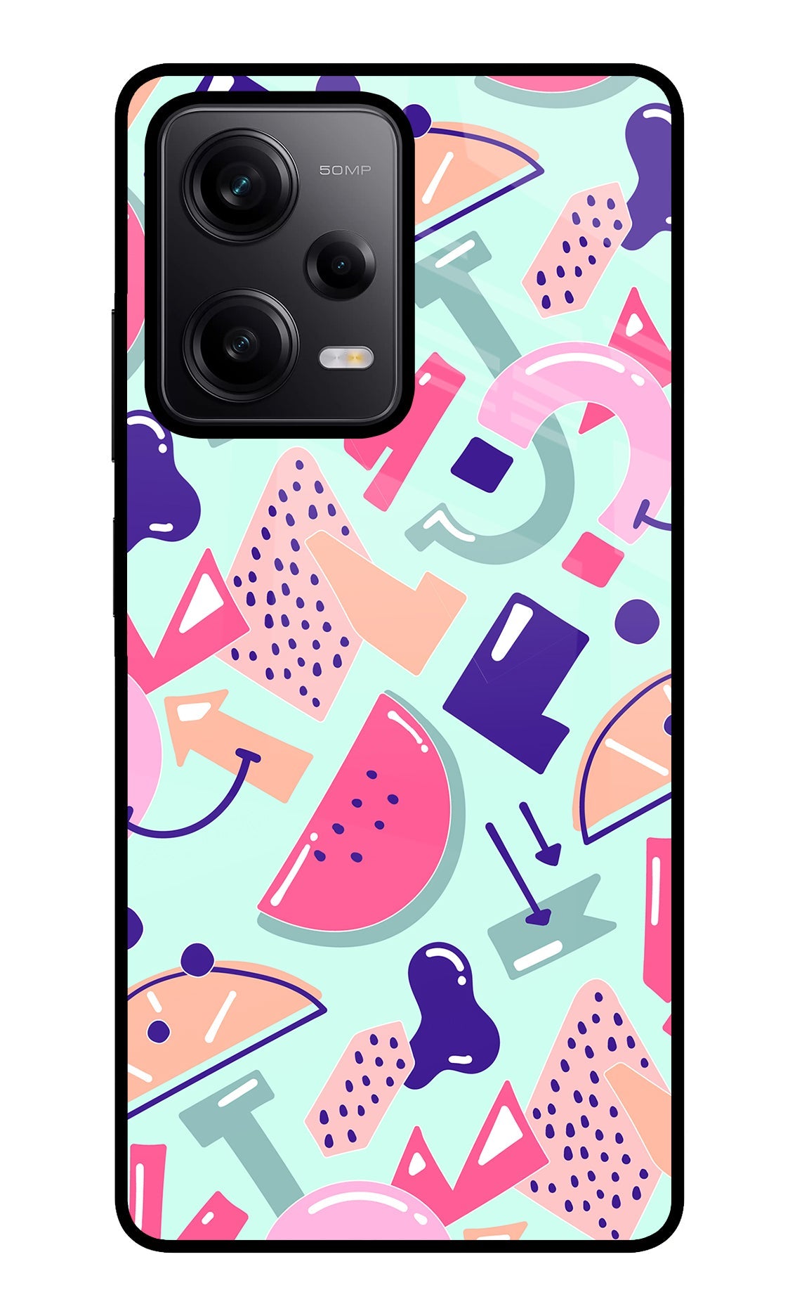 Doodle Pattern Poco X5 5G Back Cover