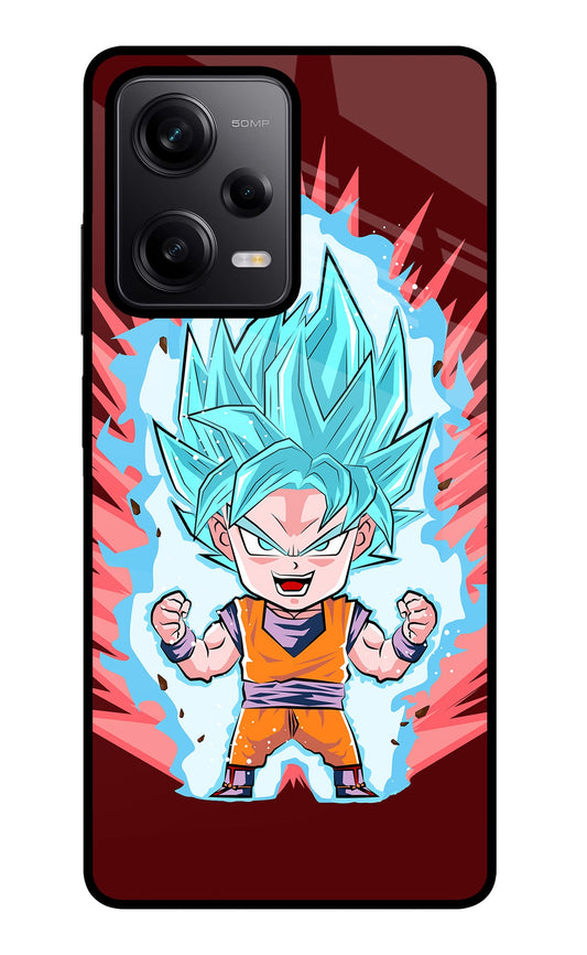 Goku Little Poco X5 5G Glass Case