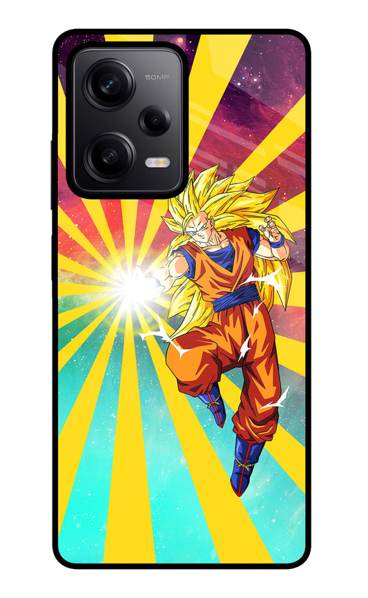 Goku Super Saiyan Poco X5 5G Glass Case