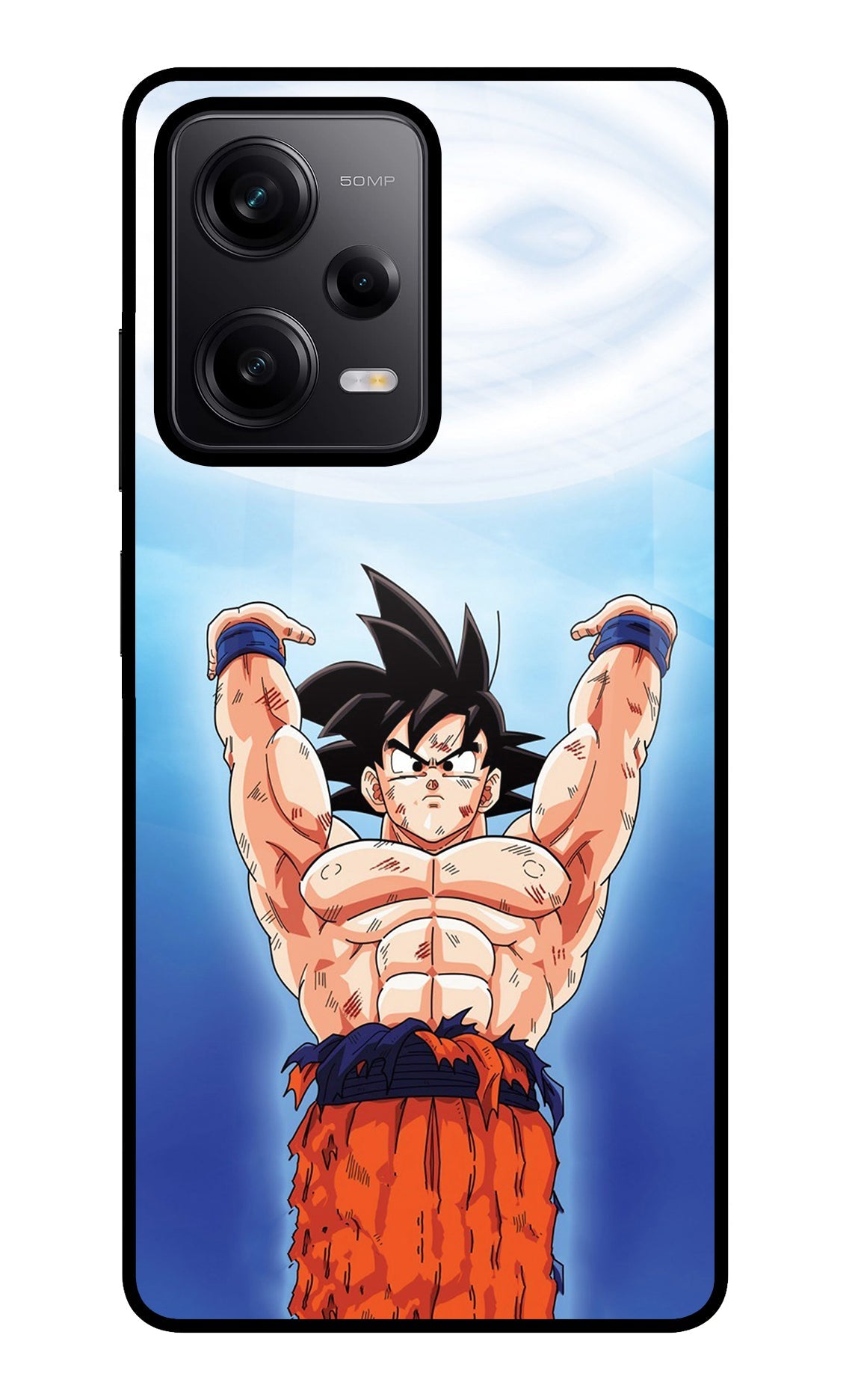 Goku Power Poco X5 5G Glass Case