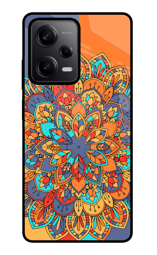 Color Mandala Poco X5 5G Glass Case