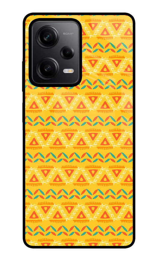 Tribal Pattern Poco X5 5G Glass Case