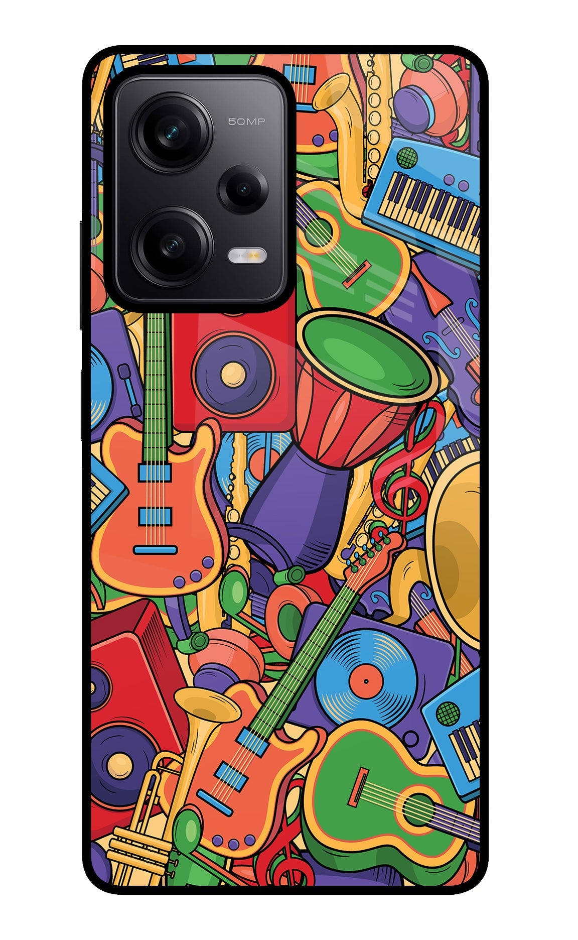 Music Instrument Doodle Poco X5 5G Back Cover