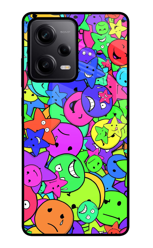 Fun Doodle Poco X5 5G Glass Case