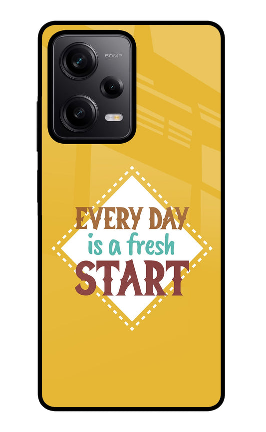 Every day is a Fresh Start Poco X5 5G Glass Case