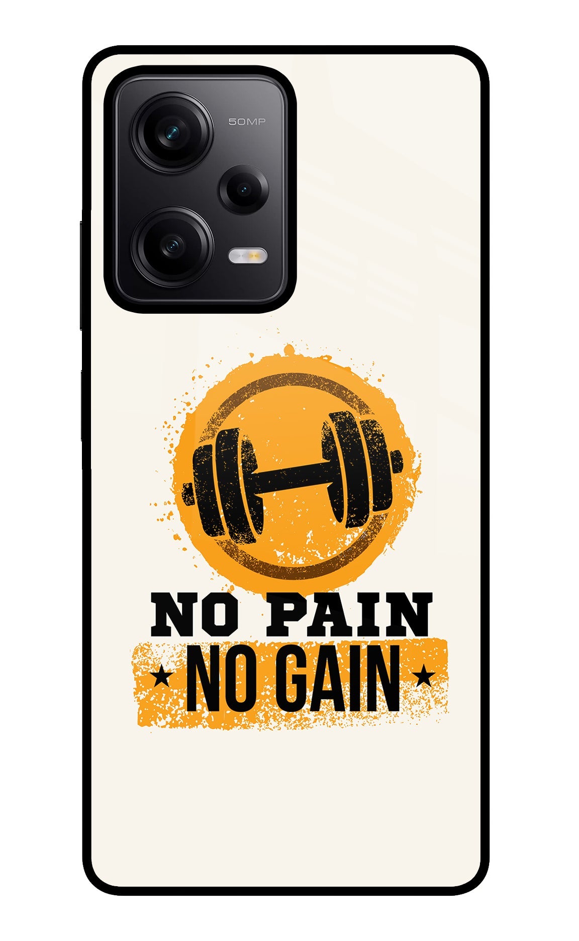 No Pain No Gain Poco X5 5G Glass Case