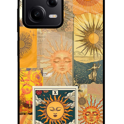 Sun Poco X5 5G Glass Case Back Cover by Casekaro