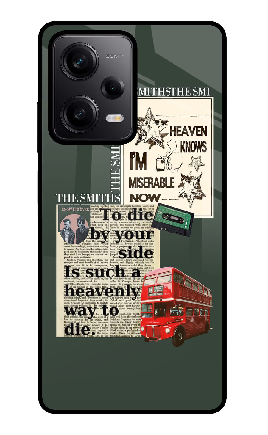 The Smiths Poco X5 5G Back Cover, Glass case