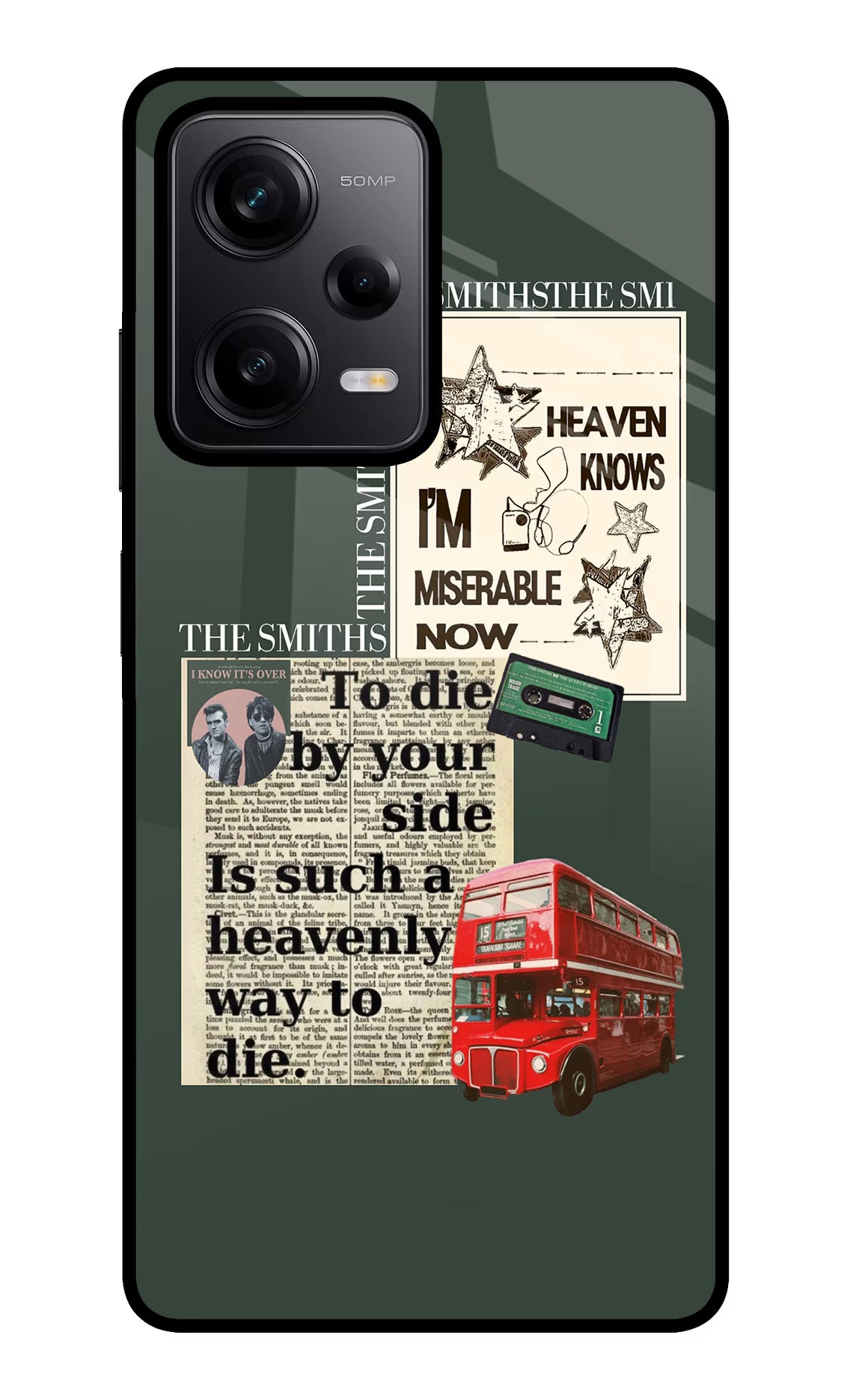 The Smiths Poco X5 5G Glass Case Back Cover by Casekaro