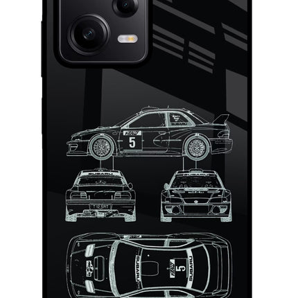 WRC'99 Poco X5 5G Glass Case Back Cover by Casekaro